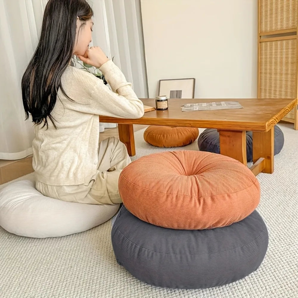 Thick Round Floor Cushion & Meditation Pillow