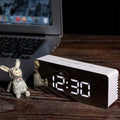 Modern LED Digital Alarm Clock with Temperature & Brightness Control